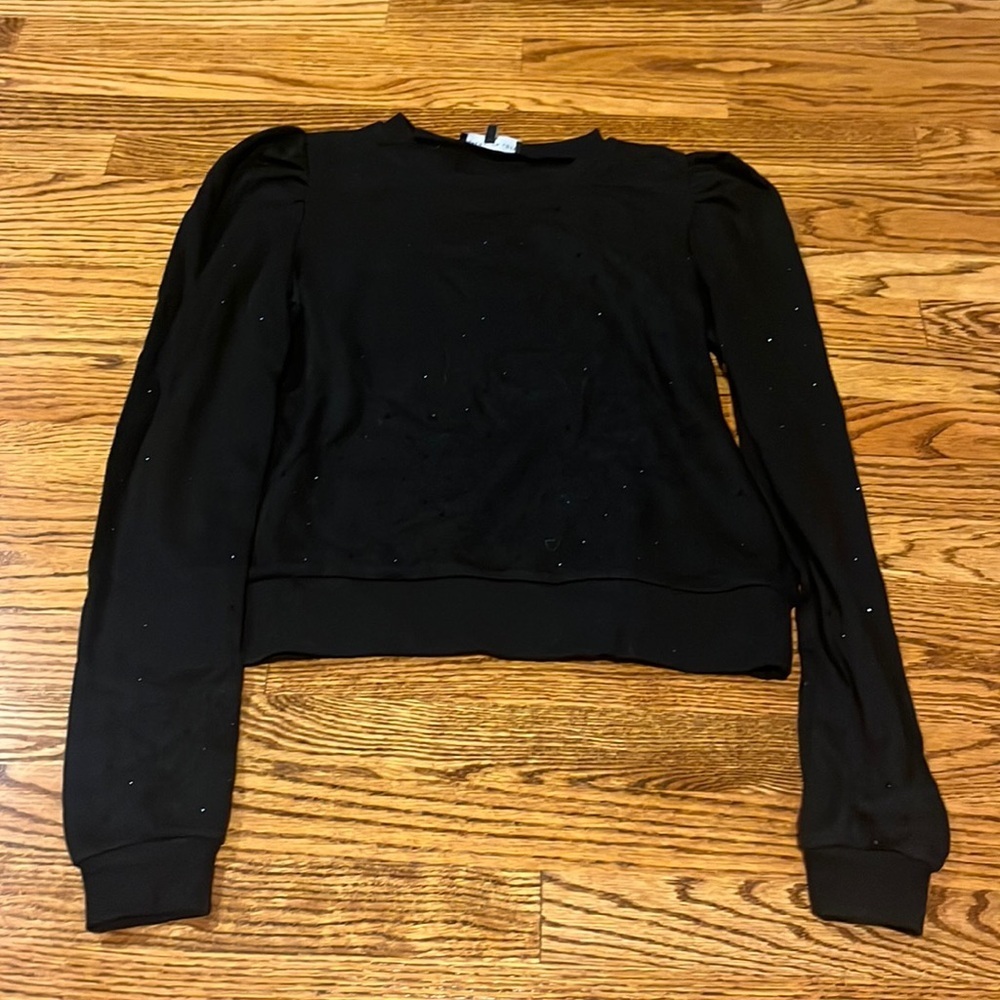 Generation Love Woman’s Black Sparkle Top Size XS